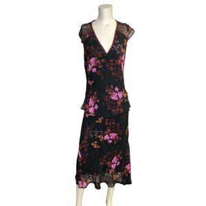 Vintage Ange Paris Y2K 90s Floral Whimsigoth Fairy Grunge Top Skirt Set France
